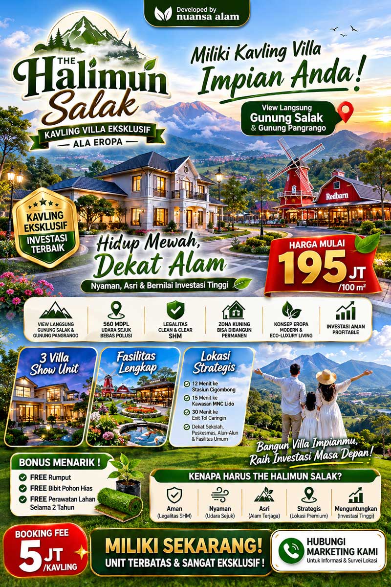 promo kavling the halimun salak