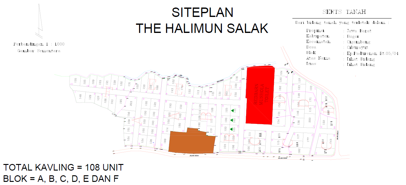 siteplan the halimun salak